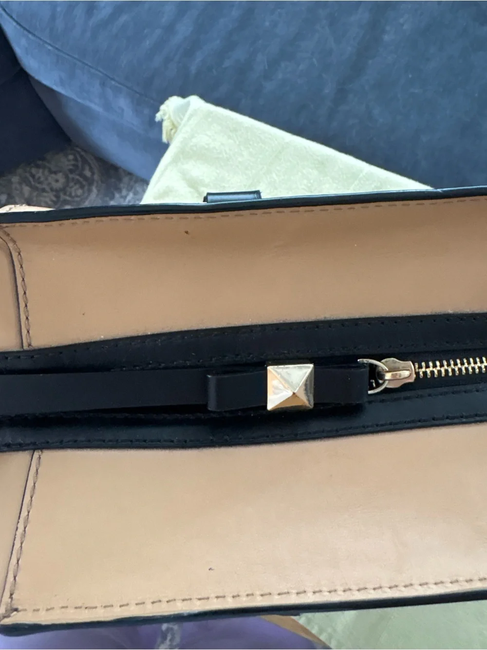 kate spade Large 2 Park Avenue Beau Bag in tan and black